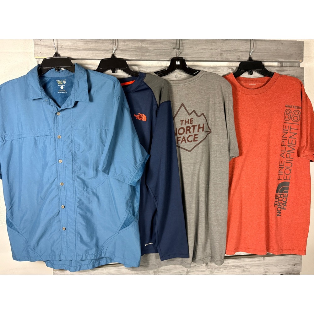The North Face & Mountain Hardwear Shirt Mens Hiking XXL Lot of 4